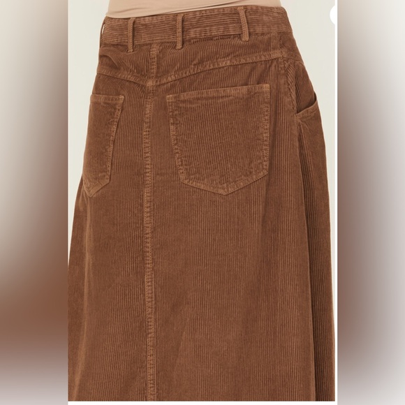 Free People Come As You Are Corduroy Maxi Skirt - Picture 3 of 8